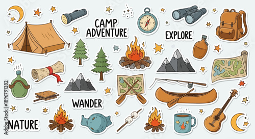 Camping and Outdoor Adventure Gear Collection.