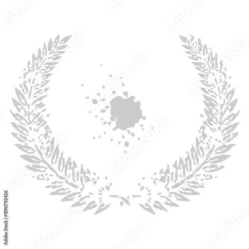 Grunge Laurel Wreath