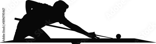 Silhouette of curling athlete sliding on ice with broom and stone – dynamic winter sports moment ideal for themes of competition, precision, and motion.