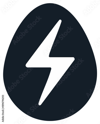 Thunderbolt Power Symbol in Dark Oval Shape Icon Free Download Thunderbolt Power Symbol in Dark Oval Shape Icon - GFXLoad