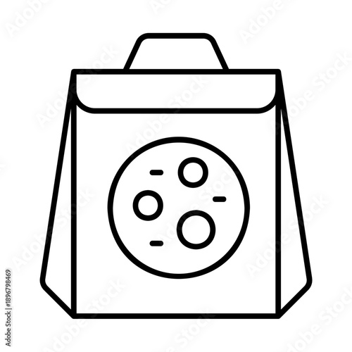 Delivery bag with pizza