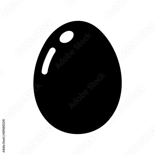 black eight billiard ball with glossy reflection on white background