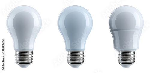 Light Bulb Collection Featuring Varied Designs and Brightness Levels