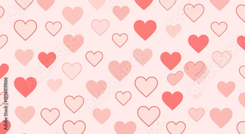 Modern valentine love heart pattern with couple in romantic relationship on simple pastel background for february celebration greeting banner poster