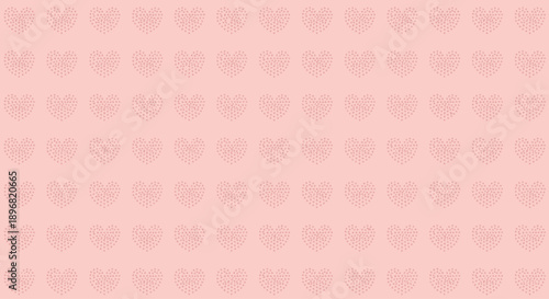 Modern valentine love couple celebration in february with heart pattern on pastel background vector illustration