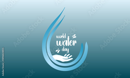 World Water Day Concept. Water for peace. Saving water and world environmental protection concept- Environment day and earth day