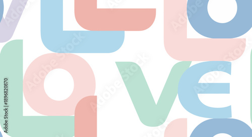 Modern couple celebrating valentine love with romantic heart pattern on pastel background vector illustration