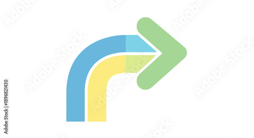 Directional Arrow graphic, progress, strategy, forward movement