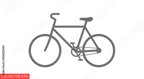 Simple Bicycle Icon Vector Graphic
