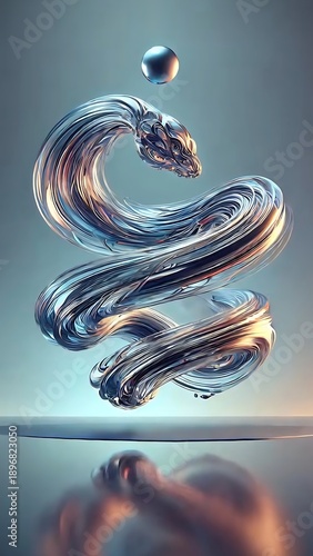 Liquid Metal Liquidmetallic Droplet Falls.