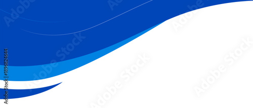 Vibrant Blue Abstract Wave Background With Fluid Curves, Perfect For Modern Design Projects
