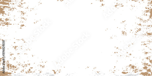 Abstract grunge background with space featuring a green watercolor paint splash texture and ink splatter design on a dirty paper border illustration