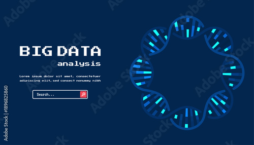 Technology background. Big data visualization concept