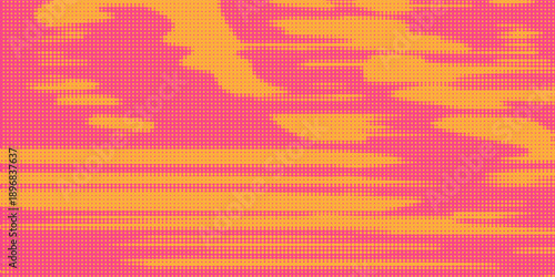 Pink orange polka dots gradient halftone background. Pop art cartoon dot texture with comic graphic design, modern eps 10.