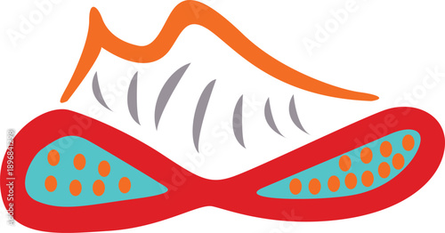 Modern Geometric Colorful Shape Vector logo with Center Abstract art, creative Symmetric Design.