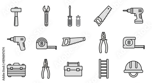 Collection of Various Hand Tools and Equipment.