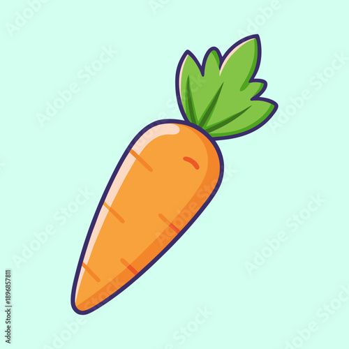 vector illustration of a carrot