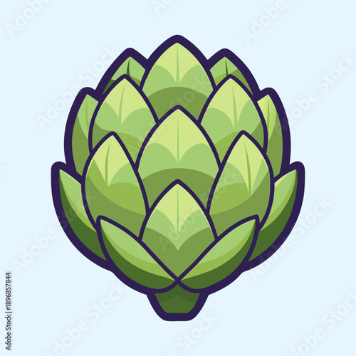 vector illustration of a artichoke