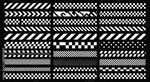 racing stripe vector set, race car vector, checkered flag designs, racing stripe speed, decal patterns, dynamic lines, competition, automotive graphics, black and white finish line motorsport 
