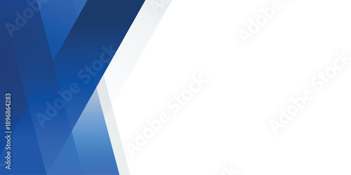 Abstract Blue light gradient triangle geometric Border copy space business background