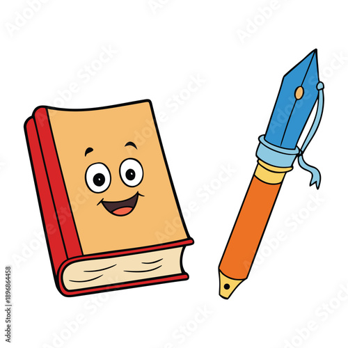 A fountain pen rests beside an open book, ink poised to flow, capturing quiet moments of learning, creativity, and a timeless love for reading.
