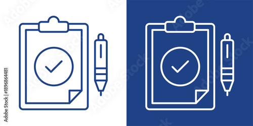 Preparation Blue And White Icon Style Collection