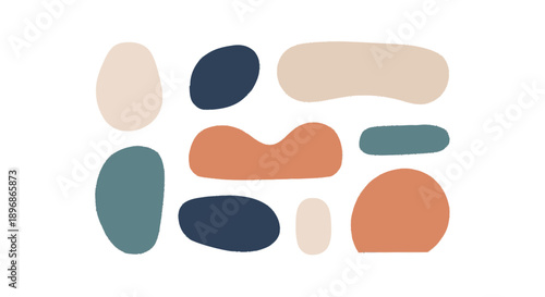 Abstract Shapes in Various Colours and Sizes.