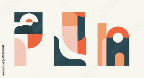 Stylized colorful typography forming the word Plus.