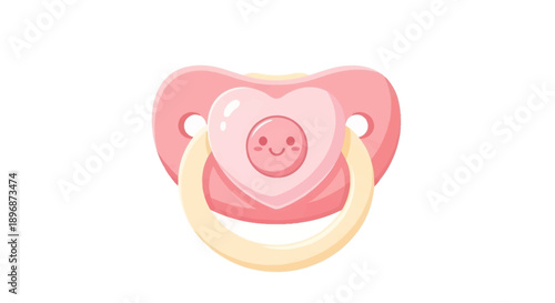 Pink Baby Pacifier Soother for Infants.