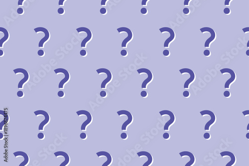 クエスチョンマーク模様のシームレスなパターン　はてなマーク柄の背景画像ベクターイラスト素材