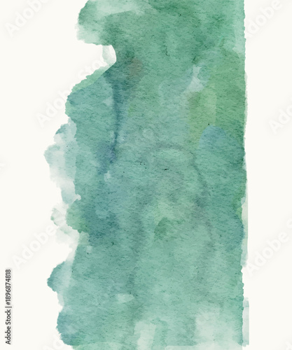 Watercolor texture with flowing brush strokes and soft gradients, ideal for calm design concepts, artistic backgrounds, and creative projects. Vector
