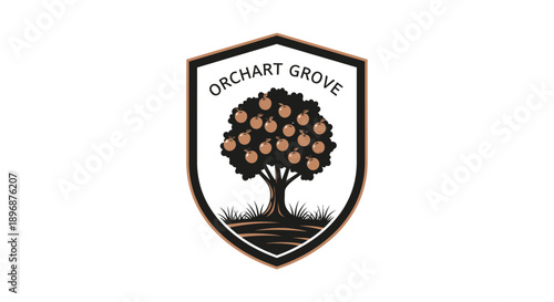 Orchart Grove logo featuring a stylized apple tree.