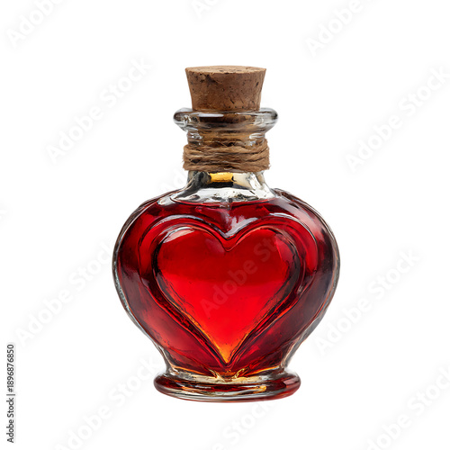 philtre Glass bottle with love potion