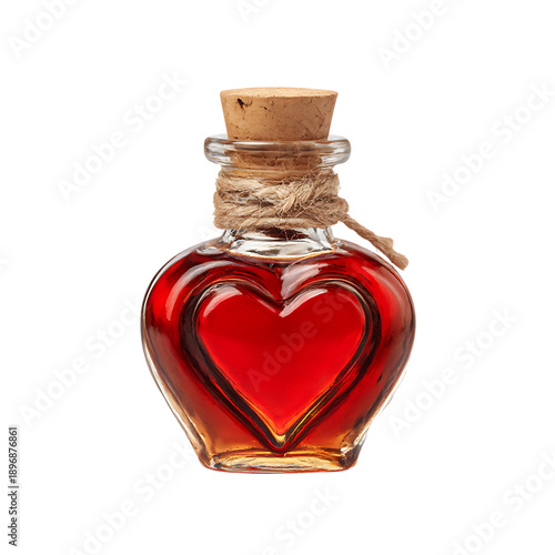 philtre Glass bottle with love potion