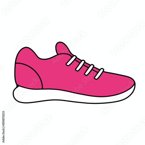 red sport shoes icon