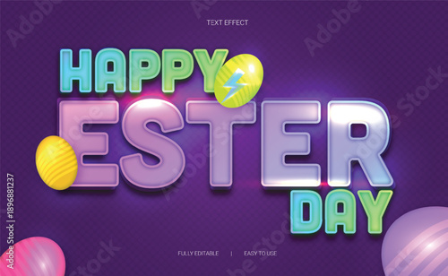 Happy ester Day Text Effect
