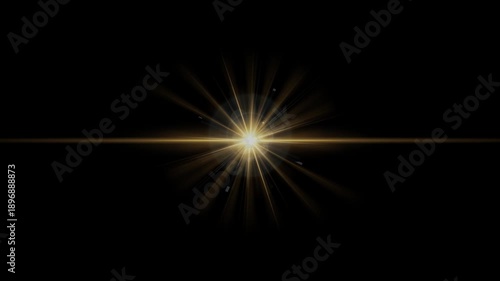 Wallpaper Mural Golden Star Burst Light Effect with Sparkling Dust for Holiday Design Use Torontodigital.ca