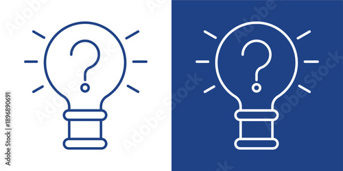 Decision Making Blue And White Icon Style Collection