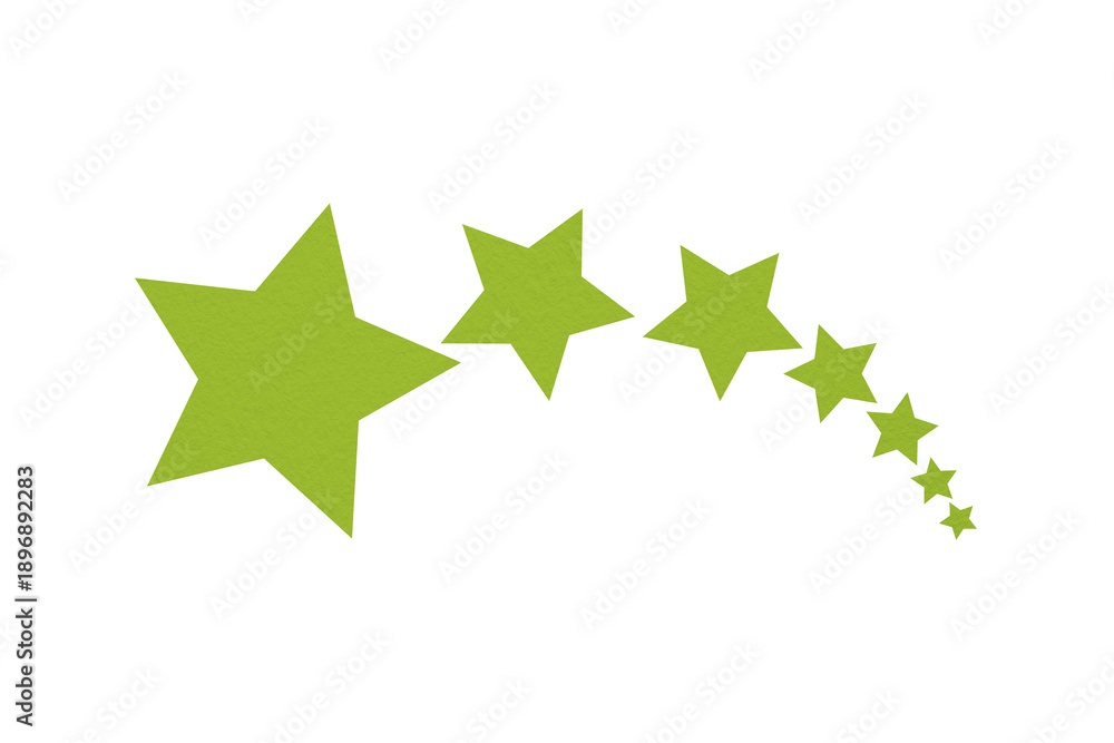 Obraz premium A light green star is situated on a transparent background.