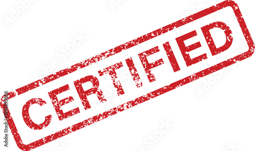 Distressed red rubber stamp featuring the important word CONFIDENTIAL diagonally on a pure white canvas