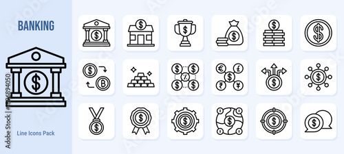 Banking & Finance Icons Set