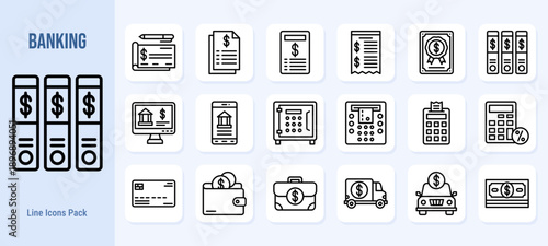 Banking & Finance Icons Set