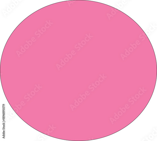 Large Dusty Rose Pink Circular Shape with Soft Shadow Effect on Light Grey Background Minimalist Geometric Graphic Design Element for Modern Digital Interface or Contemporary Abstract Art Project