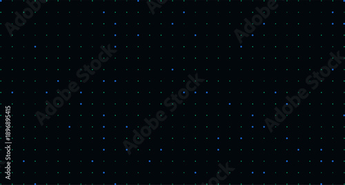 Modern Minimalist Tech Micro Grid Abstract Geometric Neon Dot Vector Background