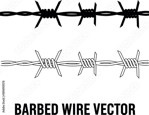 Velociraptor Dinosaur Vector Illustration Set Featuring Black Silhouette and Detailed Line Art Outline Graphics for Paleontology Education Jurassic Theme Parties and Creative Kids Projects