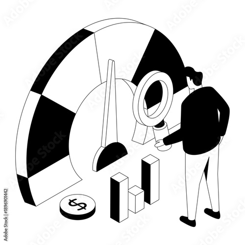 Modern design illustration of speed optimization 