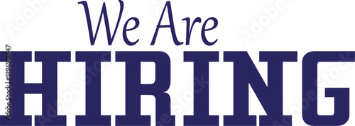 We are hiring text design