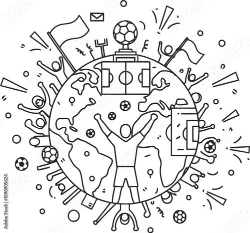 Celebrating victory in sports tournament