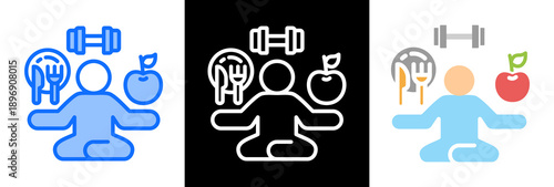 Healthy Eating Habits triplestyle icon