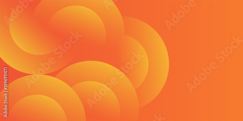 abstract orange circular background. Dynamic sound wave. Design element. Vector illustration